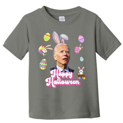 Happy Halloween Joe Biden Funny Easter Toddler T-Shirt