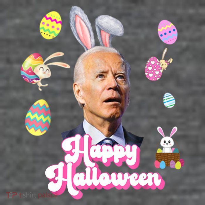 Happy Halloween Joe Biden Funny Easter Kids T-Shirt