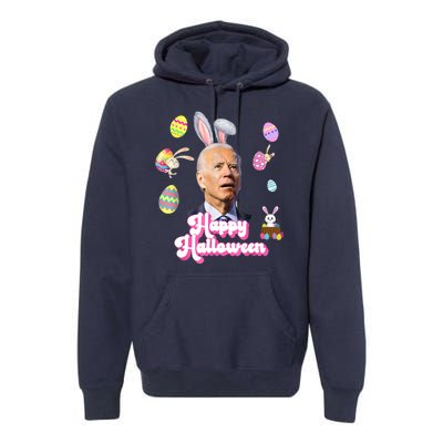 Happy Halloween Joe Biden Funny Easter Premium Hoodie