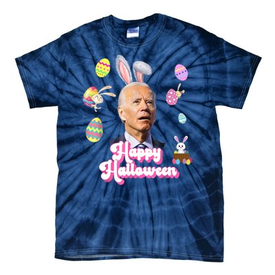 Happy Halloween Joe Biden Funny Easter Tie-Dye T-Shirt