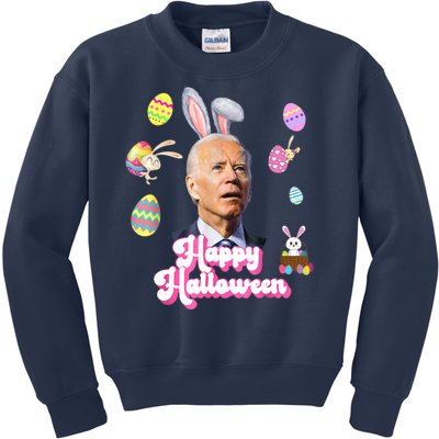 Happy Halloween Joe Biden Funny Easter Kids Sweatshirt