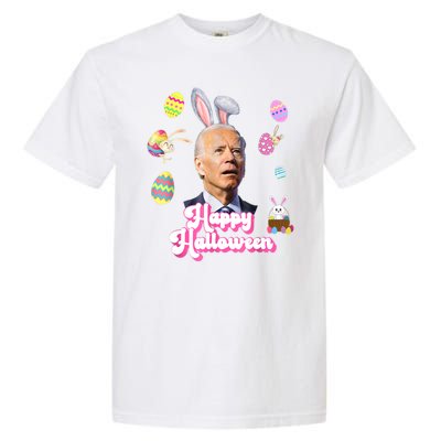 Happy Halloween Joe Biden Funny Easter Garment-Dyed Heavyweight T-Shirt