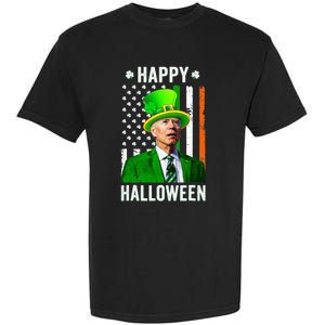 Happy Halloween Joe Biden St Patricks Day Leprechaun Hat  Garment-Dyed Heavyweight T-Shirt