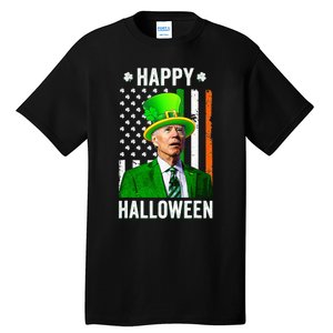 Happy Halloween Joe Biden St Patricks Day Leprechaun Hat  Tall T-Shirt