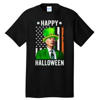 Happy Halloween Joe Biden St Patricks Day Leprechaun Hat  Tall T-Shirt