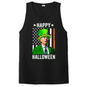 Happy Halloween Joe Biden St Patricks Day Leprechaun Hat  PosiCharge Competitor Tank