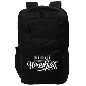 Happy Hanukkah Jewish Holiday Gift Impact Tech Backpack