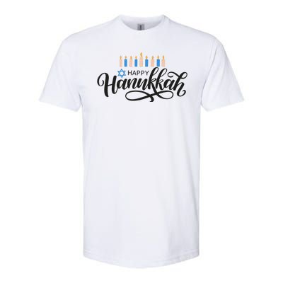 Happy Hanukkah Jewish Holiday Gift Softstyle® CVC T-Shirt