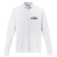 Happy Hanukkah Jewish Holiday Gift Performance Long Sleeve Polo