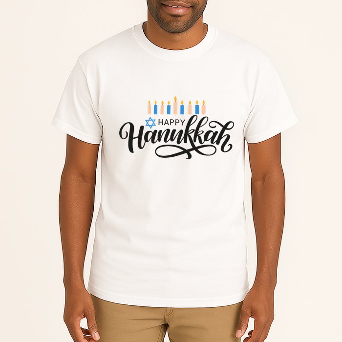 Happy Hanukkah Jewish Holiday Gift Tall T-Shirt