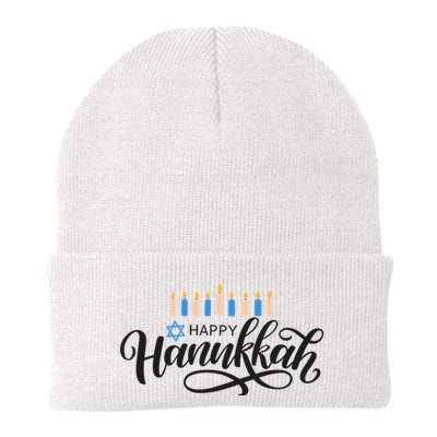 Happy Hanukkah Jewish Holiday Gift Beanie