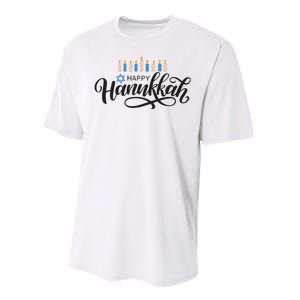 Happy Hanukkah Jewish Holiday Gift Performance Sprint T-Shirt