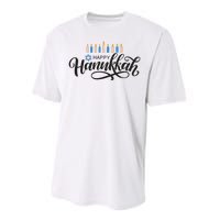 Happy Hanukkah Jewish Holiday Gift Performance Sprint T-Shirt