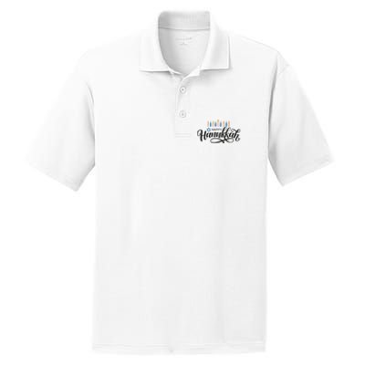 Happy Hanukkah Jewish Holiday Gift PosiCharge RacerMesh Polo