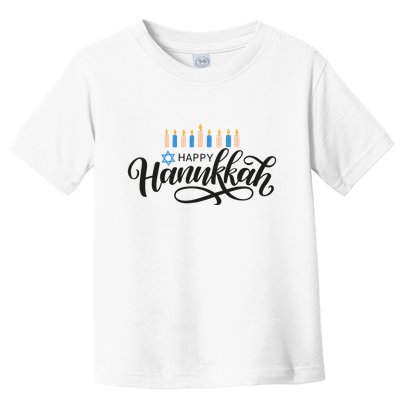 Happy Hanukkah Jewish Holiday Gift Toddler T-Shirt