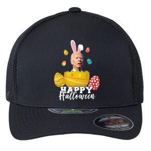 Happy Halloween Joe Biden Easter Funny Confused Flexfit Unipanel Trucker Cap