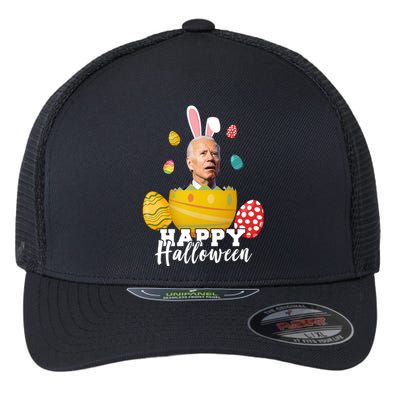 Happy Halloween Joe Biden Easter Funny Confused Flexfit Unipanel Trucker Cap