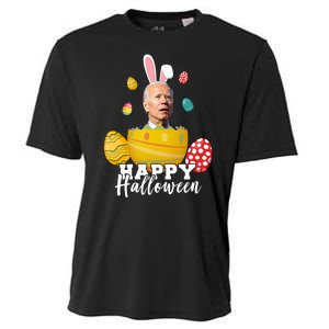 Happy Halloween Joe Biden Easter Funny Confused Cooling Performance Crew T-Shirt