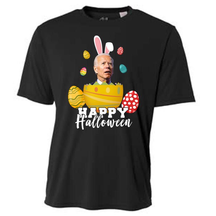 Happy Halloween Joe Biden Easter Funny Confused Cooling Performance Crew T-Shirt