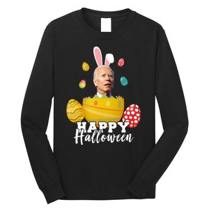 Happy Halloween Joe Biden Easter Funny Confused Long Sleeve Shirt