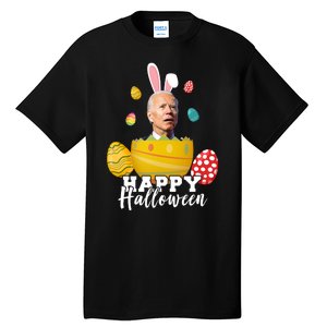 Happy Halloween Joe Biden Easter Funny Confused Tall T-Shirt