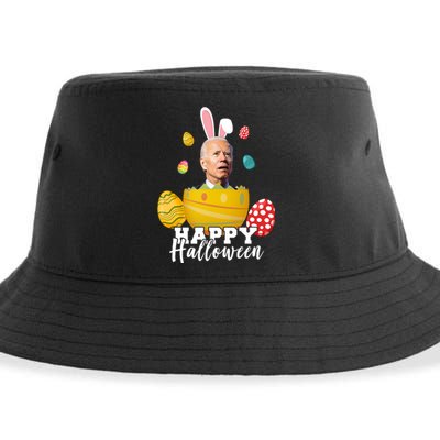 Happy Halloween Joe Biden Easter Funny Confused Sustainable Bucket Hat