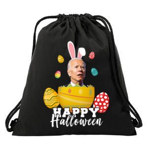 Happy Halloween Joe Biden Easter Funny Confused Drawstring Bag