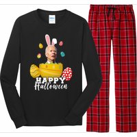 Happy Halloween Joe Biden Easter Funny Confused Long Sleeve Pajama Set