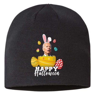 Happy Halloween Joe Biden Easter Funny Confused Sustainable Beanie