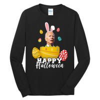 Happy Halloween Joe Biden Easter Funny Confused Tall Long Sleeve T-Shirt