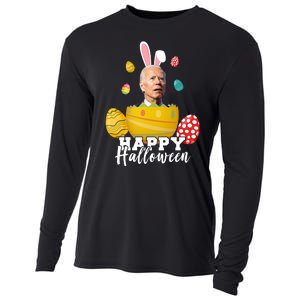 Happy Halloween Joe Biden Easter Funny Confused Cooling Performance Long Sleeve Crew