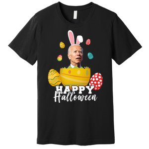 Happy Halloween Joe Biden Easter Funny Confused Premium T-Shirt