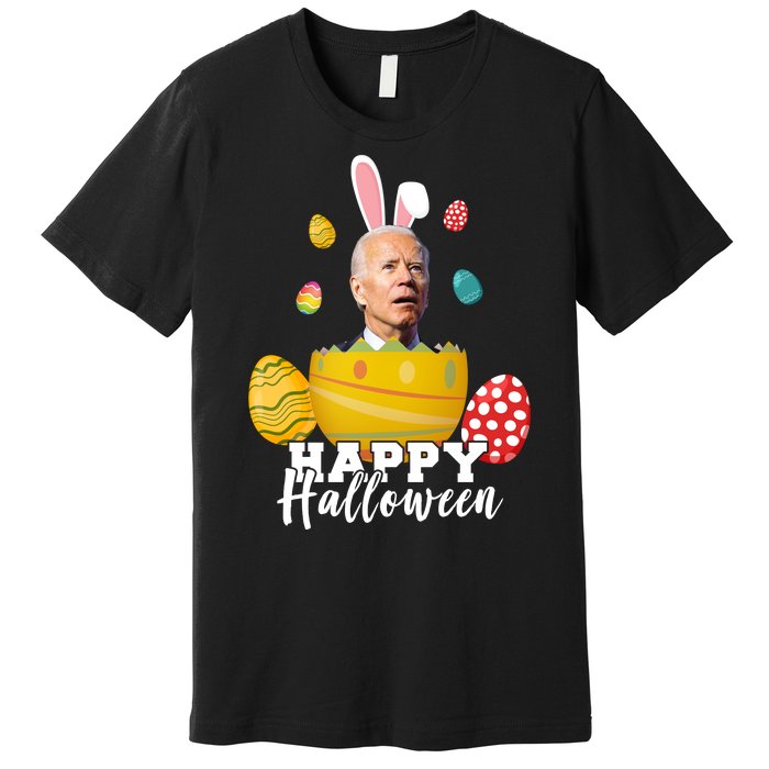 Happy Halloween Joe Biden Easter Funny Confused Premium T-Shirt