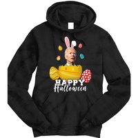 Happy Halloween Joe Biden Easter Funny Confused Tie Dye Hoodie