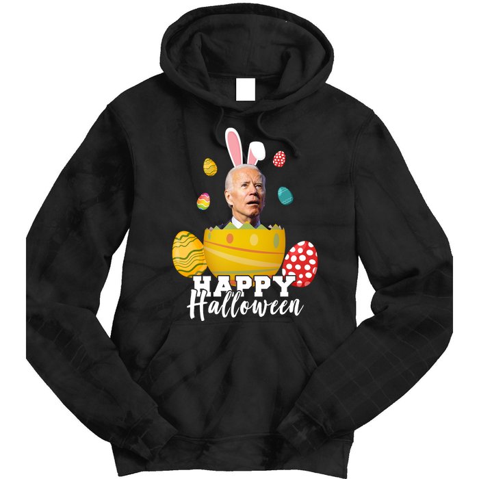 Happy Halloween Joe Biden Easter Funny Confused Tie Dye Hoodie