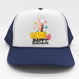 Happy Halloween Joe Biden Easter Funny Confused Trucker Hat