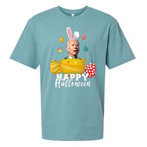 Happy Halloween Joe Biden Easter Funny Confused Sueded Cloud Jersey T-Shirt