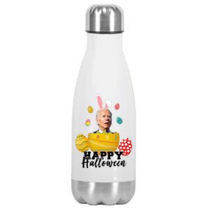 Happy Halloween Joe Biden Easter Funny Confused Stainless Steel Insulated Water Bottle