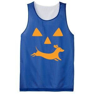 Happy Halloween Jackolantern Face With Dog Breeddachshund Funny Gift Mesh Reversible Basketball Jersey Tank