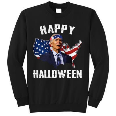 Happy Halloween Joe Biden Confused American Flag 4th Of July Sweatshirt