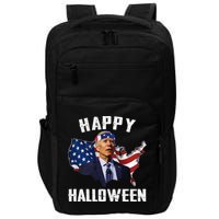 Happy Halloween Joe Biden Confused American Flag 4th Of July Impact Tech Backpack