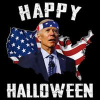 Happy Halloween Joe Biden Confused American Flag 4th Of July Impact Tech Backpack