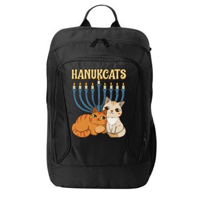 Hanukcats Hanukkah Jewish Cat Kawaiiorah Holiday City Backpack