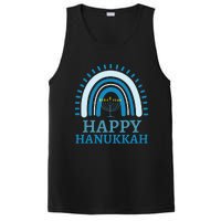 Happy Hanukkah Jewish Blue Rainbow Menorah Chanukah PosiCharge Competitor Tank