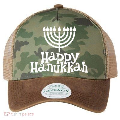 Happy Hanukkah Jewish Funny Legacy Tie Dye Trucker Hat