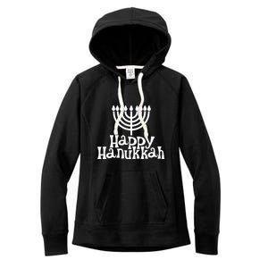 Happy Hanukkah Jewish Funny Women's Fleece Hoodie