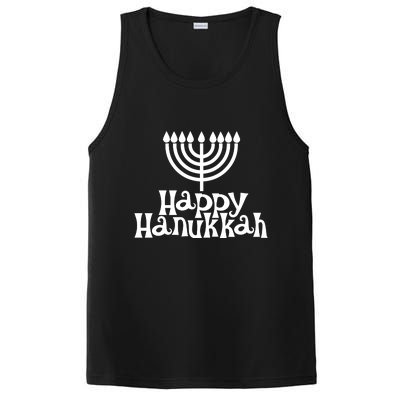 Happy Hanukkah Jewish Funny PosiCharge Competitor Tank