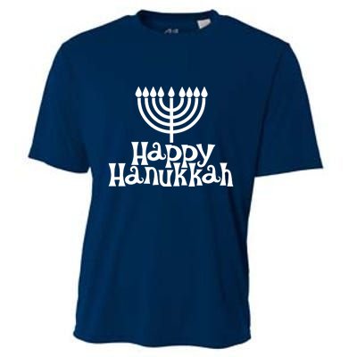 Happy Hanukkah Jewish Funny Cooling Performance Crew T-Shirt