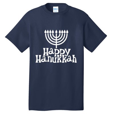 Happy Hanukkah Jewish Funny Tall T-Shirt