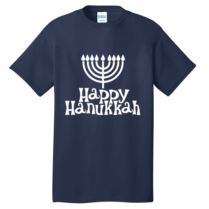 Happy Hanukkah Jewish Funny Tall T-Shirt